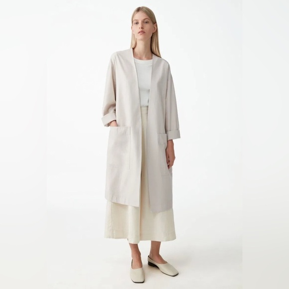 COS Jackets & Blazers - COS Organic Cotton Collarless Coat, Small